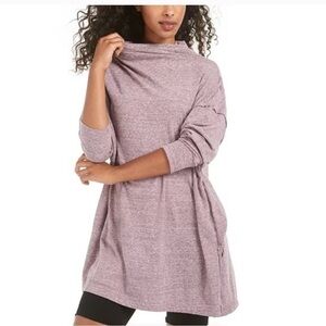 Free People | Oversized Relaxed Bella Vista Thermal Top Small Heather Purple